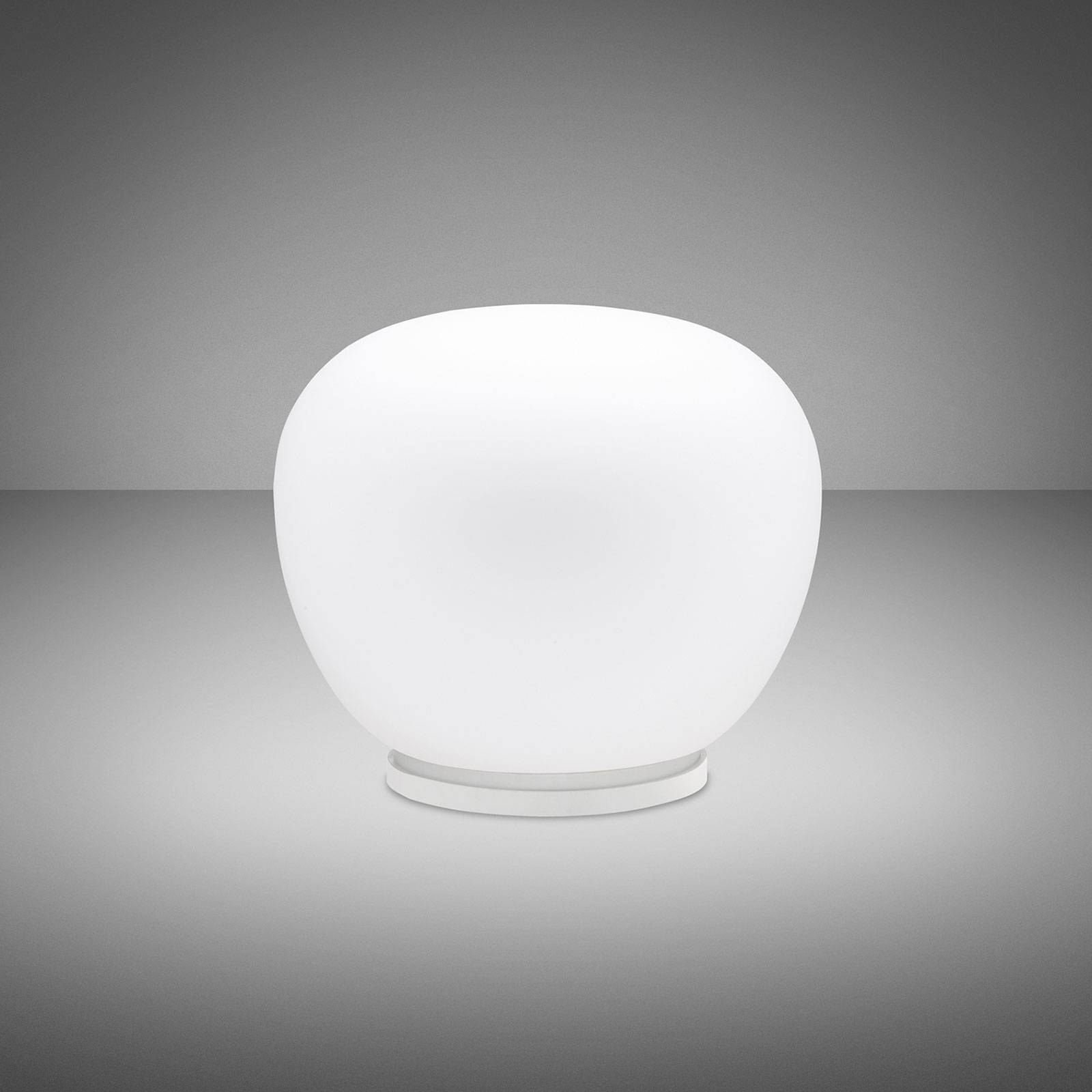 Fabbian Designer bordlampe Lumi Mochi, Hvid/opal, Stue/spisestue, Glas, Design