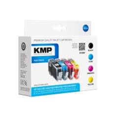 KMP MULTIPACK H108V - 4-pack - svart, gul, cyan, magenta - kompatibel - bläckpatron (alternativ för: HP 364, HP CB316EE, HP CB318EE, HP CB319EE, HP CB320EE) - för HP Deskjet 35XX  Photosmart 55XX, 55XX B111, 65XX, 7510 C311, 7520, Wireless B110