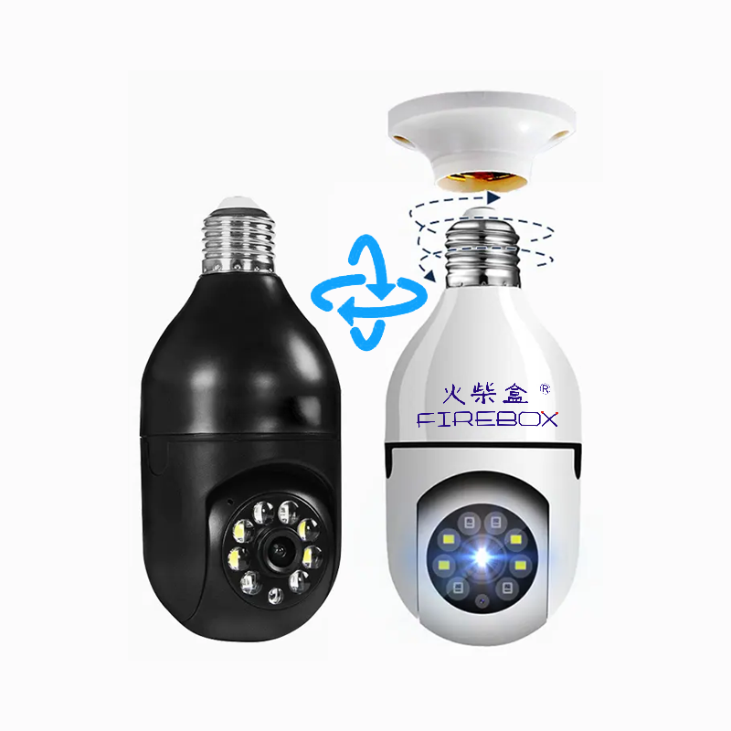 Wireless Indoor 2-Ways Audio Color Night Vision 1080P HD Light Bulb Security Camera Light Bulb Cameras