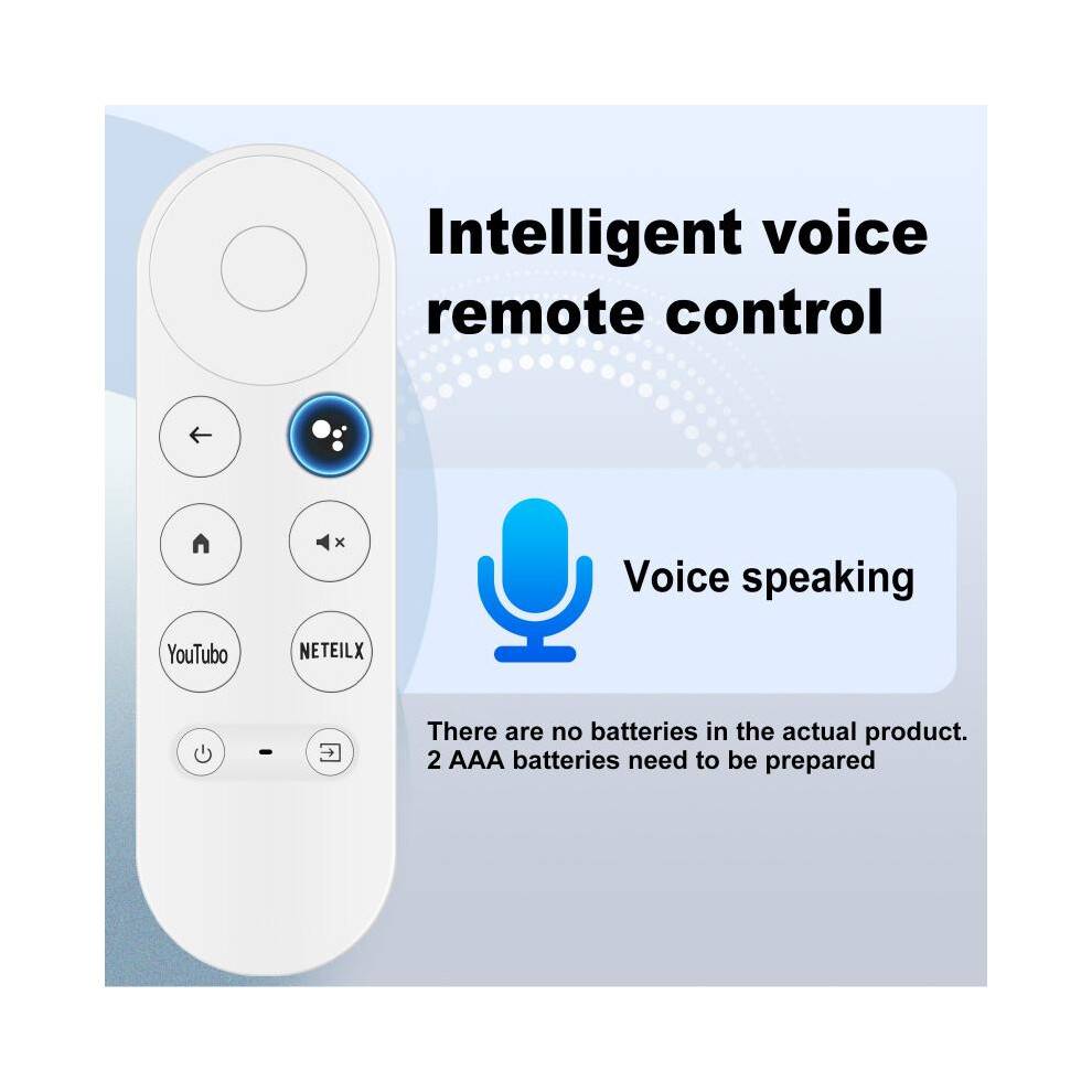 G9N9N Voice Remote for Google TV Chromecast, Bluetooth Voice Control Google TV Replacement Remote, Black