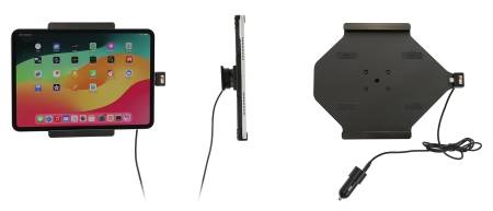 Brodit Aktiv hållare med USB-kabel och cigg-adapter, Apple iPad Pro 11 2024 (A2836, A2837, A3006)