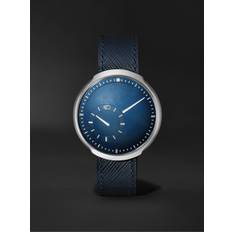 Ressence - Type 8 Mechanical 42.9mm Titanium and Leather Watch, Ref. No. TYPE 8C - Men - Blue