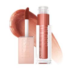 Maybelline New York Lifter Gloss Topaz 5.4ml Smooth Non Sticky Tinted Lip Gloss Hydrating Plump Long Lasting Shine For Fuller Lips