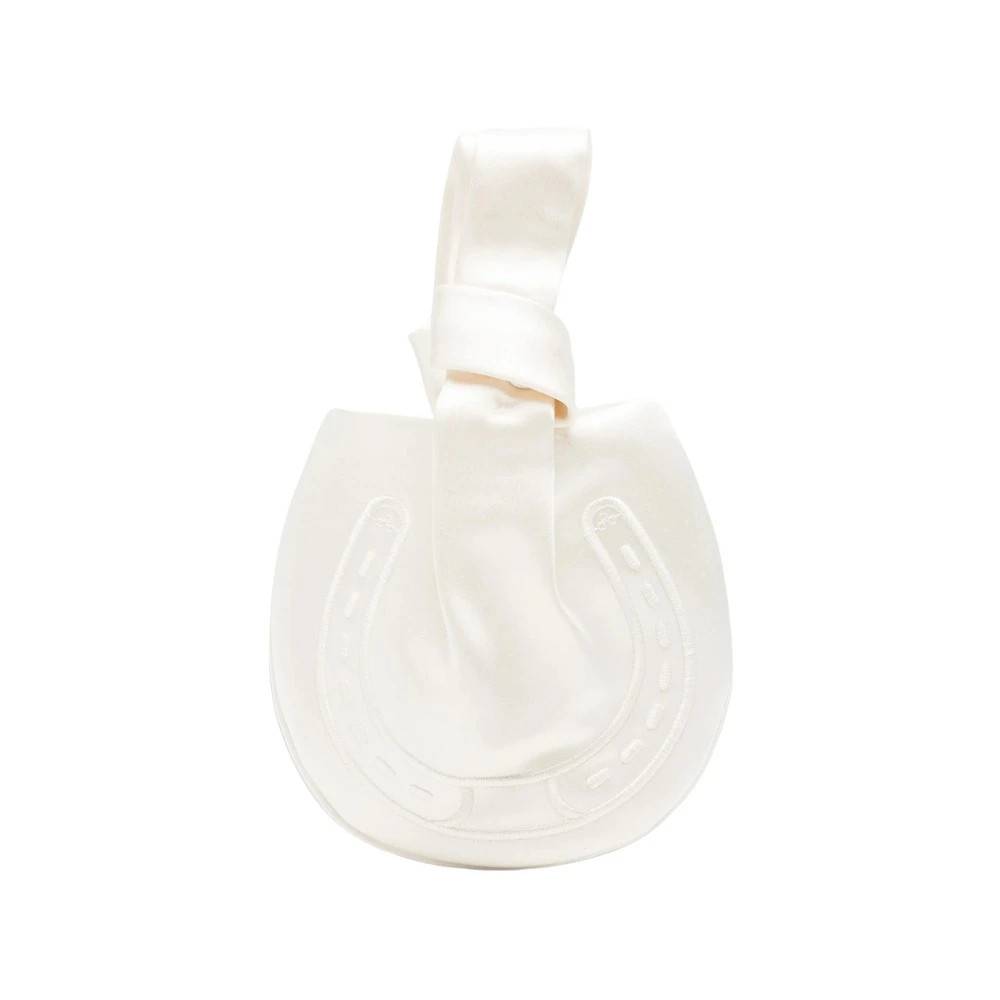 Anya Hindmarch Bow Clutch - Tasker - Dame - Hvid - ONE SIZE - Uld