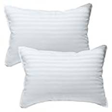 Kinder Fluff Children's Pillow (2pk) - The Only Pillow With 300t Soft Cotton And Optional Down Filling. Hypoallergenic And Machine Washable. Ideal Baby Pillow For Toddler Bed And Travel Pillow
