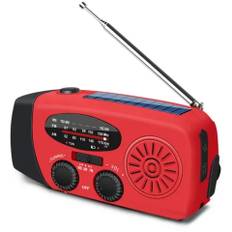 Nödradio WN-071 AM/FM Solcell Ficklampa Handvev