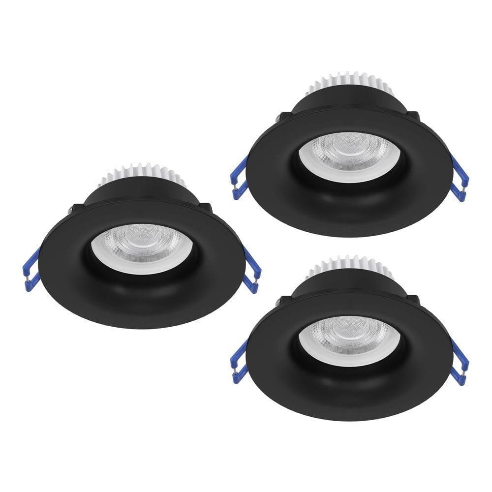 Infälld Lampa Salabate 88 mm Set om 3 - Svart Spotlights & downlights