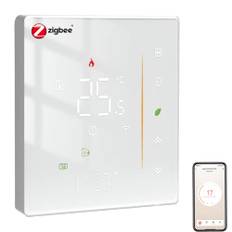 MOES Zigbee Smart Thermostat Wasser Fussbodenheizung,Smart Home Raumthermostat Digital Programmierbares Kompatibel Alexa/Google Home Stimmenkontrolle,Smart Life/Tuya App(MOES ZigBee Hub Erforderlich)