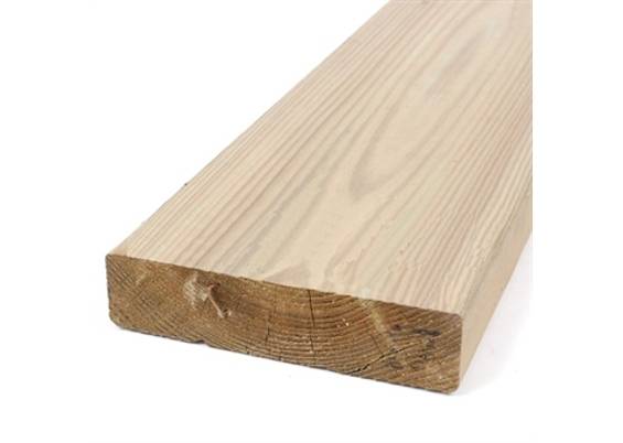 32x125 mm Trykimprægneret Terrassebrædder 300cm