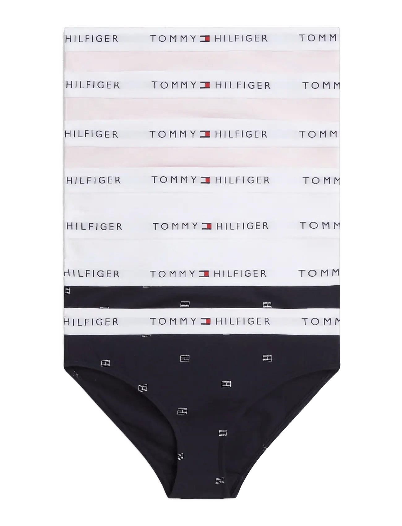 Tommy Hilfiger 7 Pk Bikini Print - Pink - 128-140