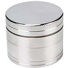 Grinder, Örtkvarn, Metallkvarn Som Mäter 50 mm 4 Delar Silver, Effektiv, Hållbar, Enkel