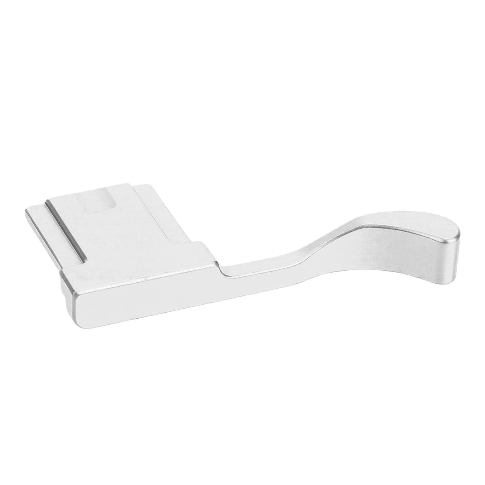 Thumb Up Grip Fit for Fujifilm X100VI X100V X100F Camera Metal Hot Shoe Hand Rest Grip Silver