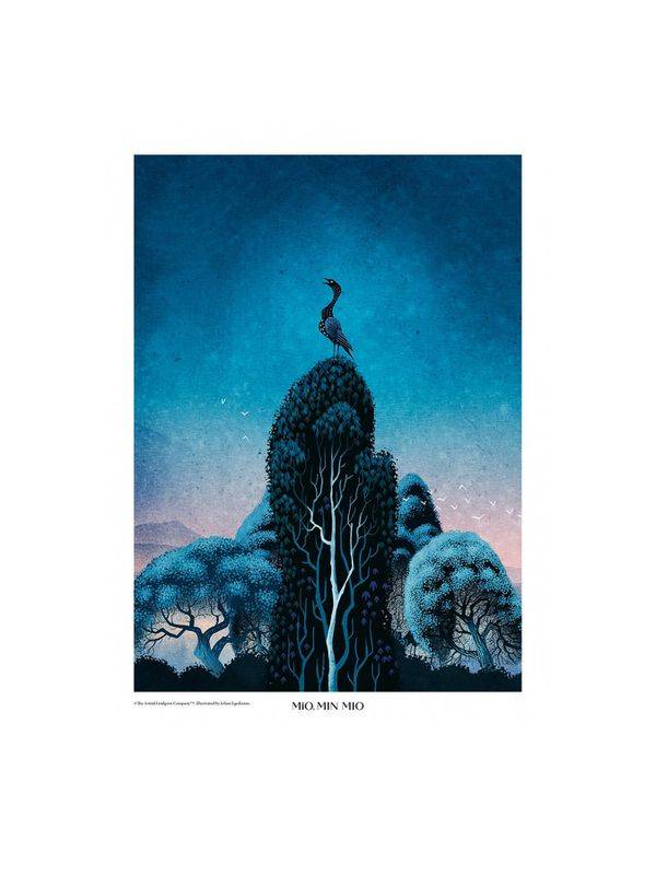 Poster Mio, min Mio Sorgfågel - 30x40 cm