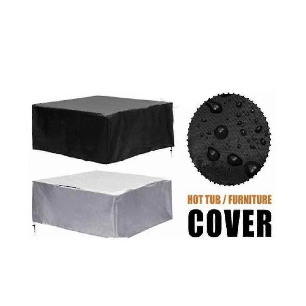 (231X231X90CM) Waterproof Square Hot Tub Cover Outdoor Spa Covers