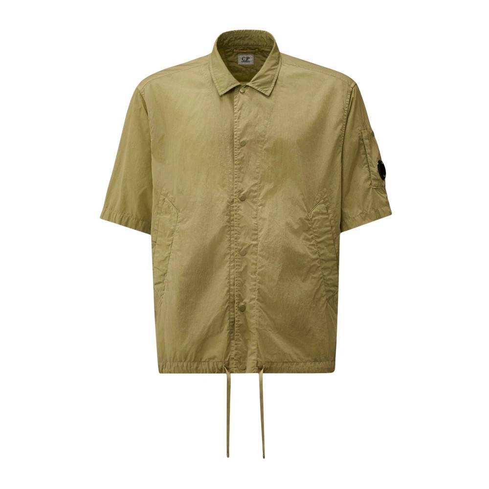 C.P. Company Chrome-R Short-Sleeve Overshirt - Jakker - Herre - Grøn - XL - Nylon