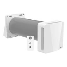 Unoklima Bathroom 2.0 Ø100 ventilator m. varmegenindvinding, til badeværelse, hvid - Klimair