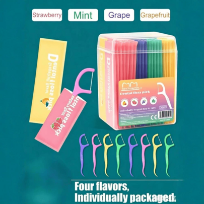 30 st färgglatt tandtrådsset med tandtrådsplockare, tandtrådsrensare, bulkförpackade tandtrådsplockare, portabel vattentandtrådsrensare och tandtrådsb - Multi-color