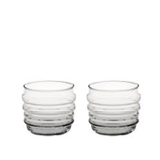 Marimekko - Sukat makkaralla tumbler 20 cl 2-pack clear - Dricksglas - Anu Penttinen - Transparent