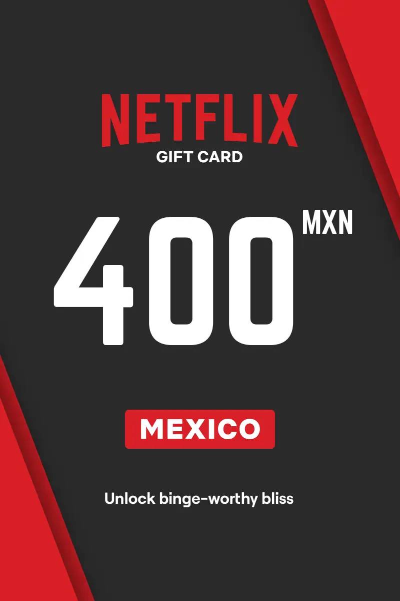 Netflix $400 MXN Gift Card (MX) - Digital Code.