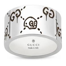Gucci, Tilbehør, Dame, Grå, 58 MM, 925 sterlingsølv - Ghost ring i blank alderen sterlingsølv