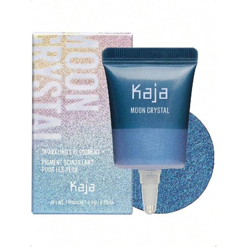 Kaja Ögonskugga - Moon Crystal Glittrande Ögonpigment 8.22ml, Glänsande Brun Taupe Finish, Högpigmenterad, Långvarig, Slät Textur, Lätt