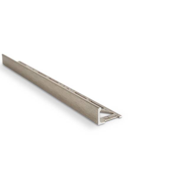 KAKELLIST RAK ALU MATTBORSTAD 12,5MM 2,5M | Beijerbygg Byggmaterial