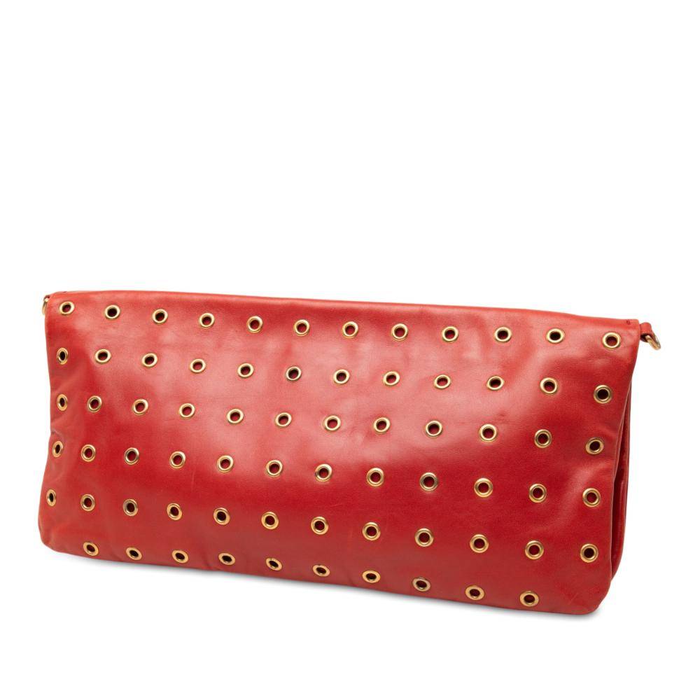 Prada Vintage Shoulder Bag Stl. - Axelremsväskor Från Magasin - Red (L 15.50cm x W 32cm x D 2.50cm)