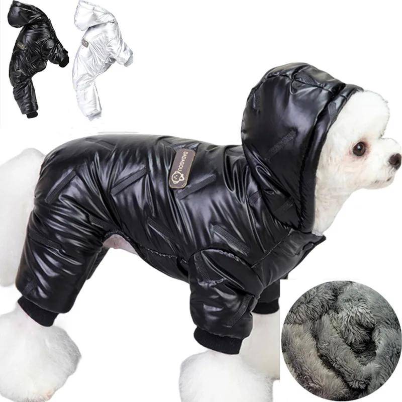 Vinter Husdjur Hundkläder Supervarm Jacka Tjock Bomullsrock Vattentät Husdjurskläder För Små Hundar Fransk Bulldog Valp Outfit