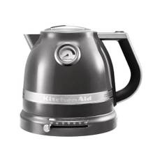 KitchenAid Wasserkocher mit Temperatureinstellung von 50 bis 100°C | Teekocher mit Temperaturanzeige und Kalkfilter 1,5L | Electrisch 2400 Watt | Edelstahl | Silber