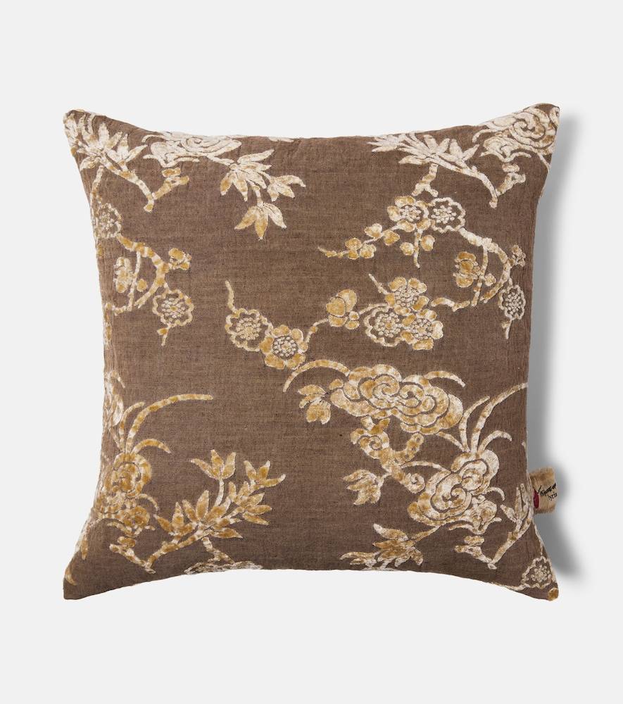 The House of Lyria Cotognastro cotton and linen-blend cushion