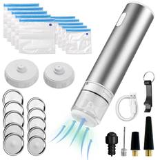 Multifunctional Food Vacuum Sealer Machine Handheld Mason Jar Wine Bag Sealer for silver