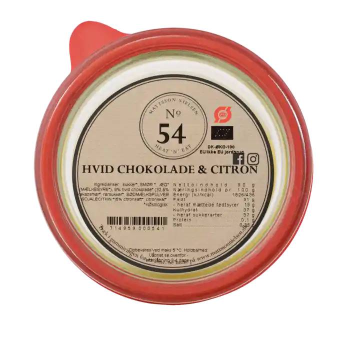 Hvid chokoladecreme med citron