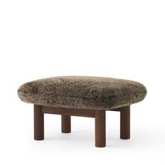 Audo Brasilia Ottoman Brun (Sheepskin Root) Walnut