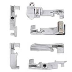 6st Pressarfot Set över Lock Machine Presser Foot for Singer 14u 14cg754 14sh654 Hushålls multifunktionell Overlock Machine