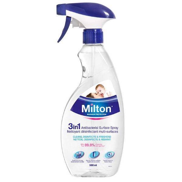 Milton Antibakteriell Ytspray 500ml white
