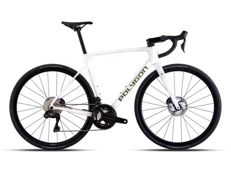 Polygon Strattos 8 Di2: White/Green / L