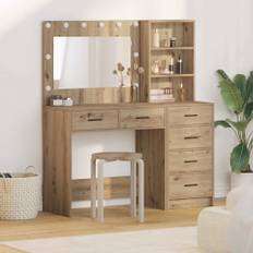 vidaXL Klædeskab 2 pcs Brun 78.5 x 41 x 135 cm Konstrueret træ