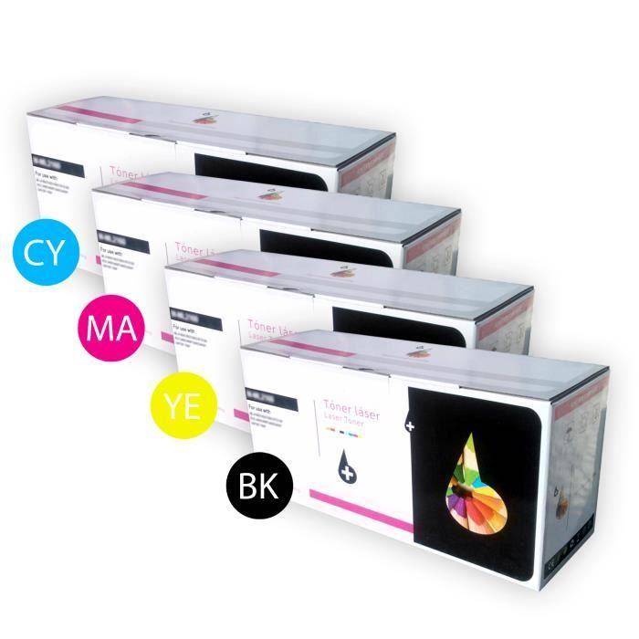 Pack of 4 Assorted Inkpro Non OEM Toners TN241 BK - TN245 Y for Brother Printer HL 3172CDW