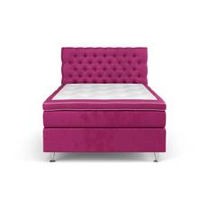 Komplett Sängpaket Estelle 120x200 cm - Rosa|Sammet Kontinentalsäng Rosa