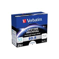 Verbatim M-Disc BD-R, 4x, 25GB/200min, 5-Pack Jewel Case