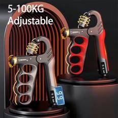 5-100kg justerbar greppstärkare, handledstränare för gym, handgreppstärkare, muskelåterhämtning, fitness handstyrketräning gymtillbehör, sport, gym, h - Multifärgad (röd,grön,blå,rosa,grå,orange färg)