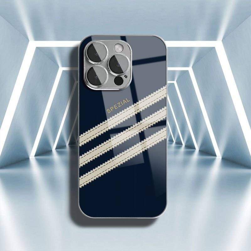 Phone Case - Phone Case: Premium Navy Blue Glass Phone Case 2026 New Arrival Heat Dissipation And Perfect Scratch And Drop Resistance, Compatible With Iphone 17 16 15 14 13 12 11 Pro E, Ideal Gift For