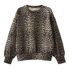Sofie Schnoor Sweatshirt - Elisy - Light Brown Leopard m. Svart - Sofie Schnoor - 12 år (152) - Sweatshirt