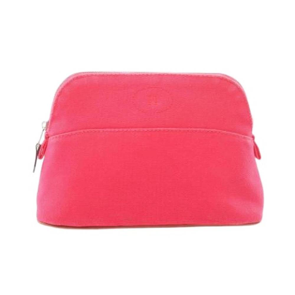 Hermès Vintage Pre-owned canvas håndtasker - Vintage - Dame - Lyserød - ONE SIZE -