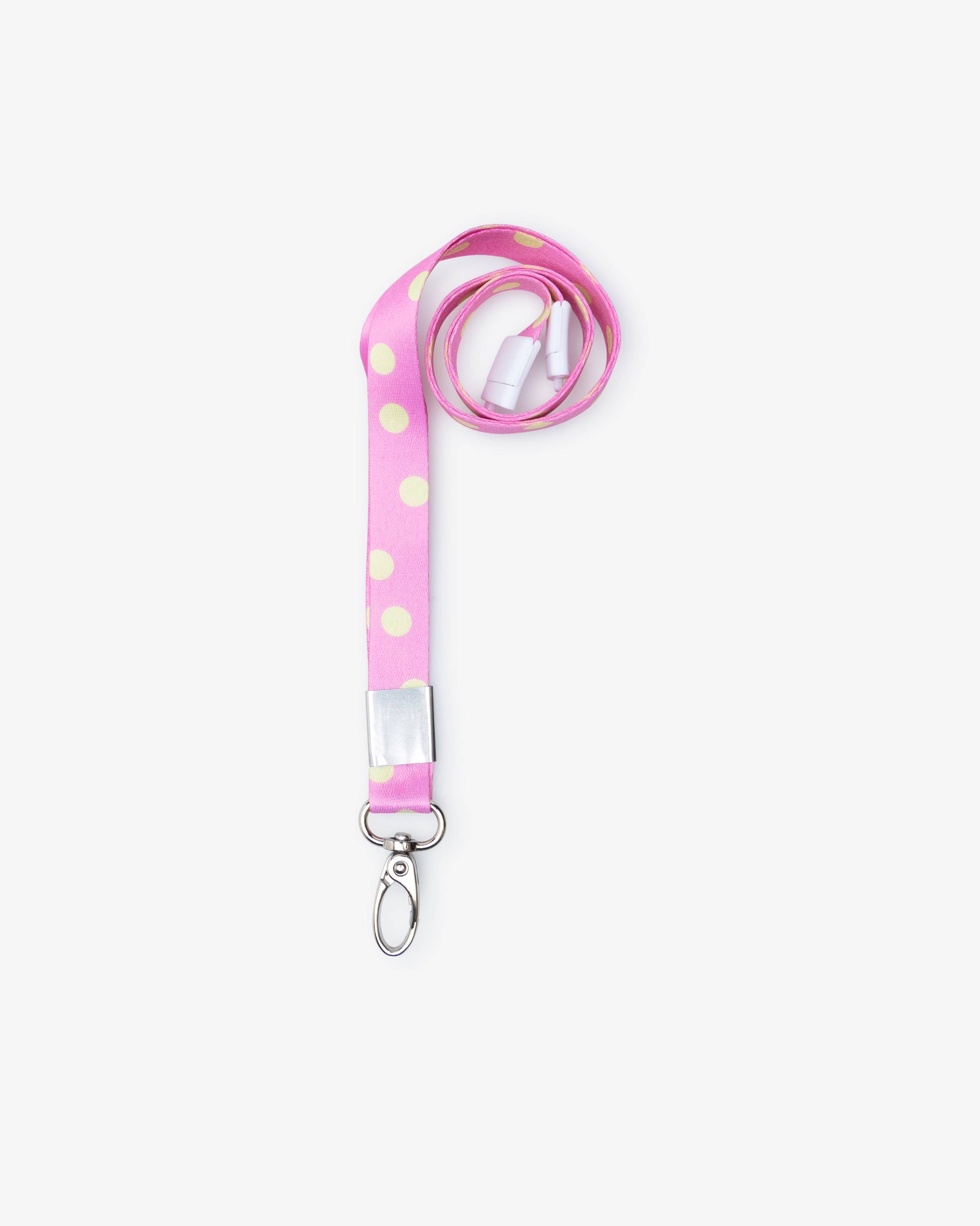 Nyckelband Prickig Rosa