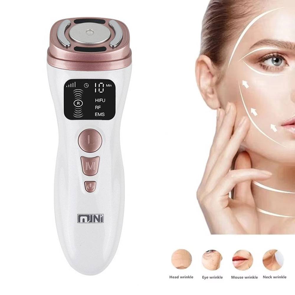 Mini 2.0 HIFU Ultrasonic Machine RF Face LIfting Skin Rejuvenation Current Tightening Firming Anti-Aging Led Beauty Device