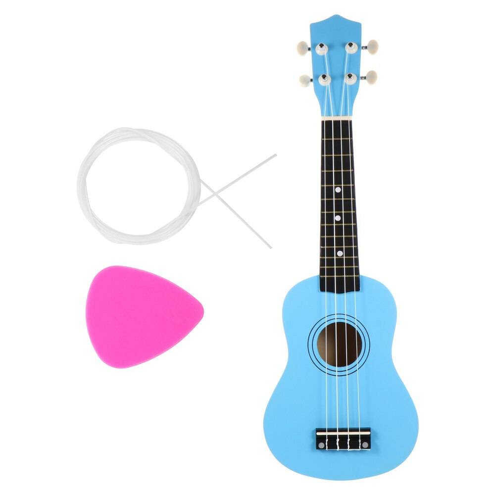 Musikinstrument ukulele gitarr musikgitarr för barnbarn - Himmelsblå