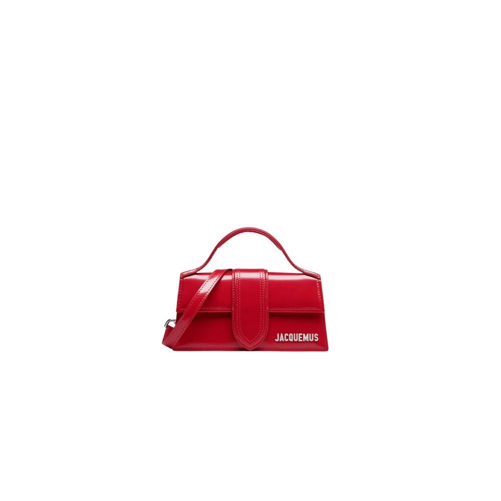 Jacquemus Rød Læder Babytaske - Tasker - Dame - Rød - ONE SIZE - Læder
