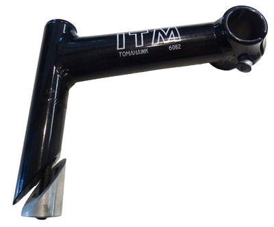 Styrstam ITM Tomahawk 6082 svart aluminium 25,4