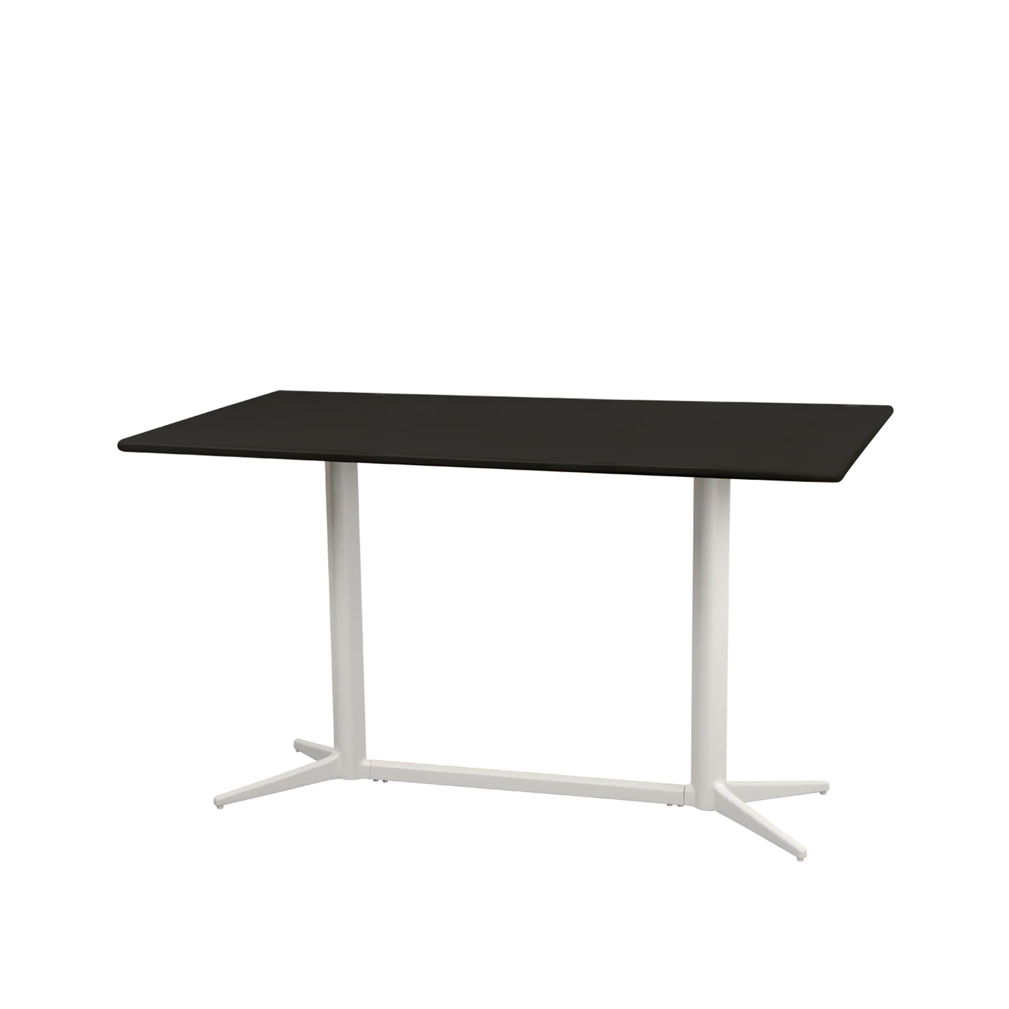 Cane-Line - Cafebordsunderrede rekt. - Drop - Sand/bordsskiva 130X75 cm - Drop - Lava Grey - Småbord & Sidobord utomhus - Grå